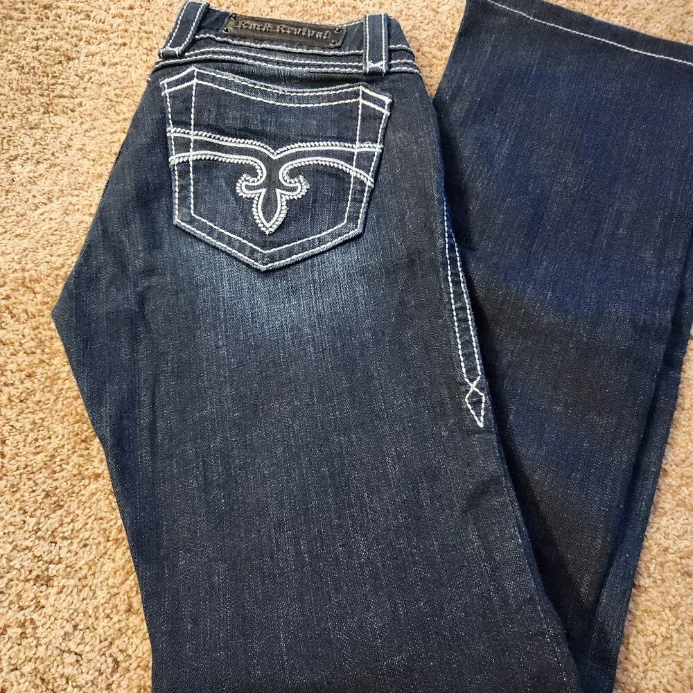 Rock Revival Leona Bootcut low rise jeans - Picture 1 of 6